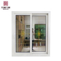 Ventanas corredizas de material UPVC, ventana de PVC con doble acristalamiento